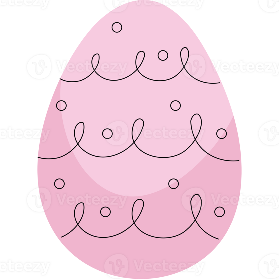 An egg with a pink background and dots png
