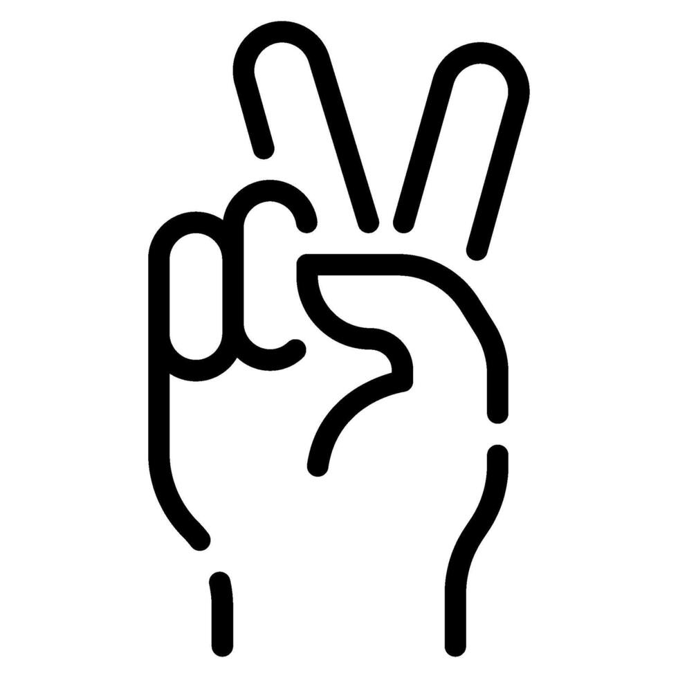 Victory sign icon for web, app, infographic, etc vector