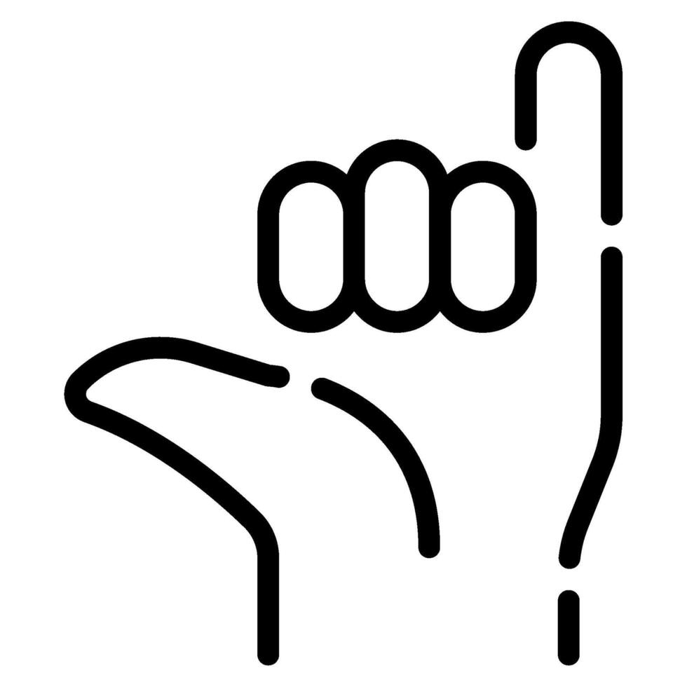 Shaka sign icon for web, app, infographic, etc vector