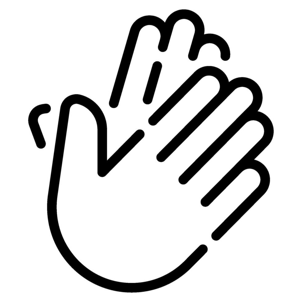 Clap hands icon for web, app, infographic, etc vector