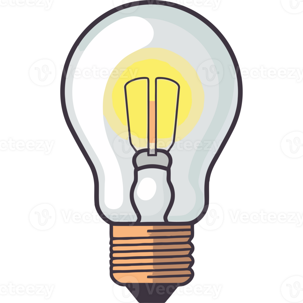 An illustration of a light bulb png