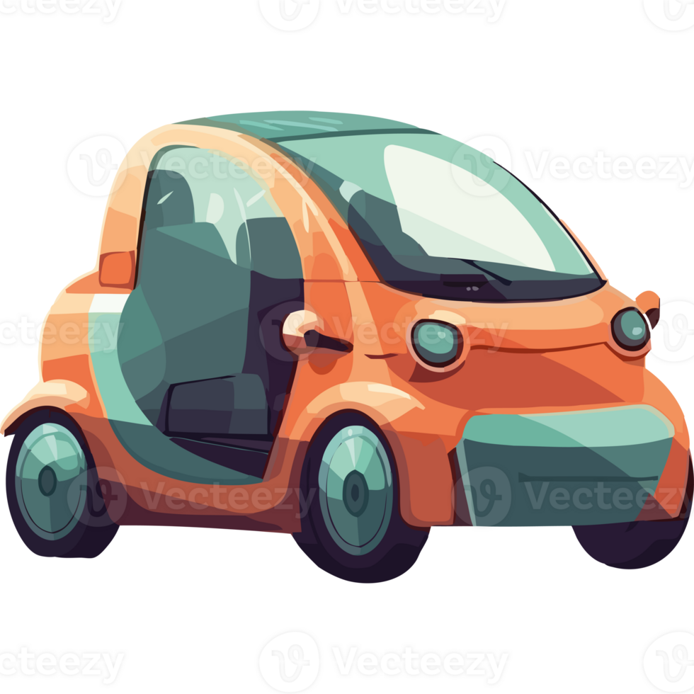 An orange car with a driver's seat png