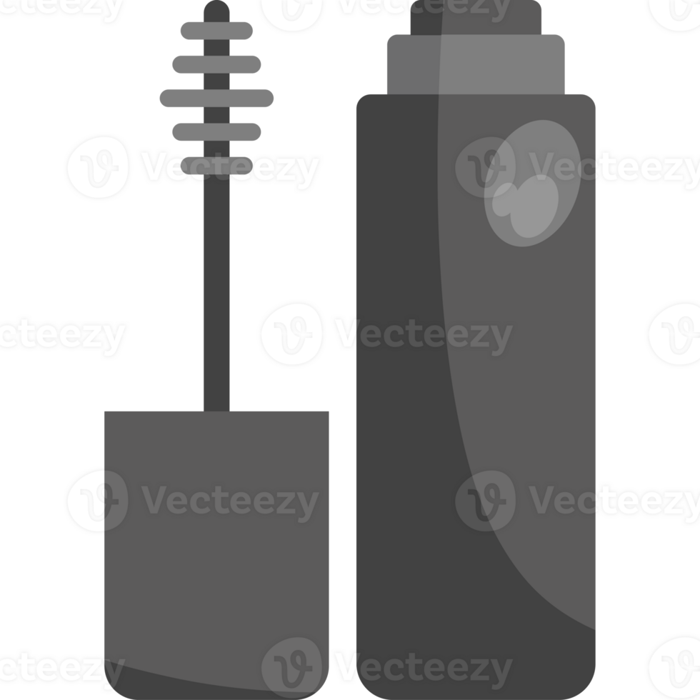 A mascara brush and tube of mascara png