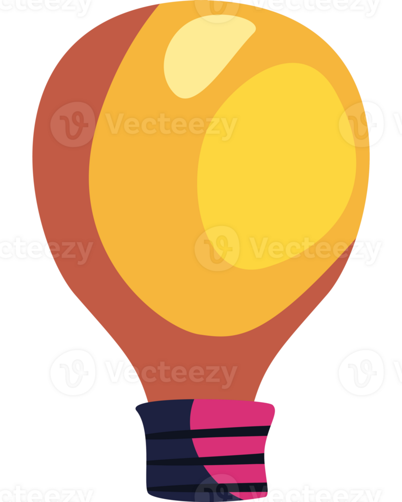 A light bulb with a pink stripe on it png