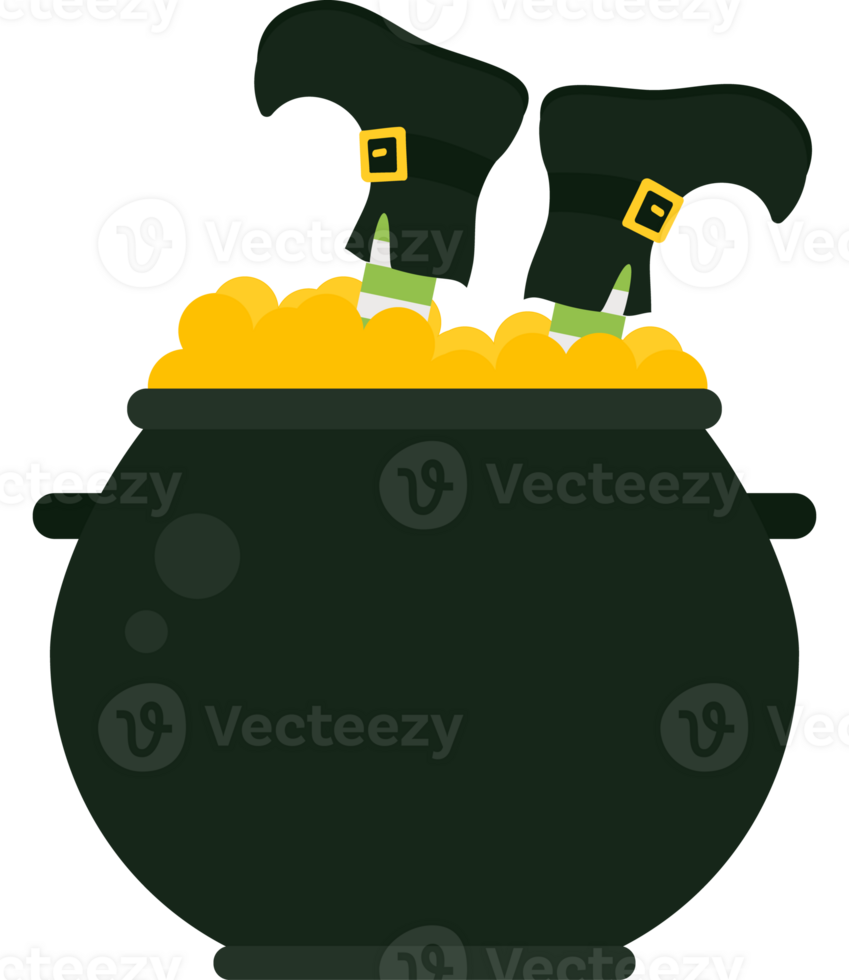 Leprechauns in pot of gold png