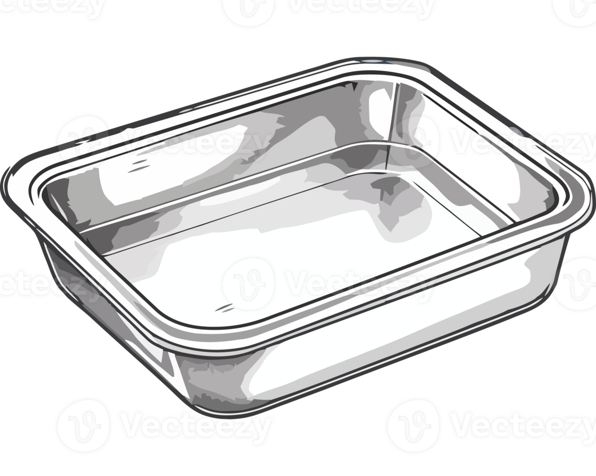 A square metal container with a lid png