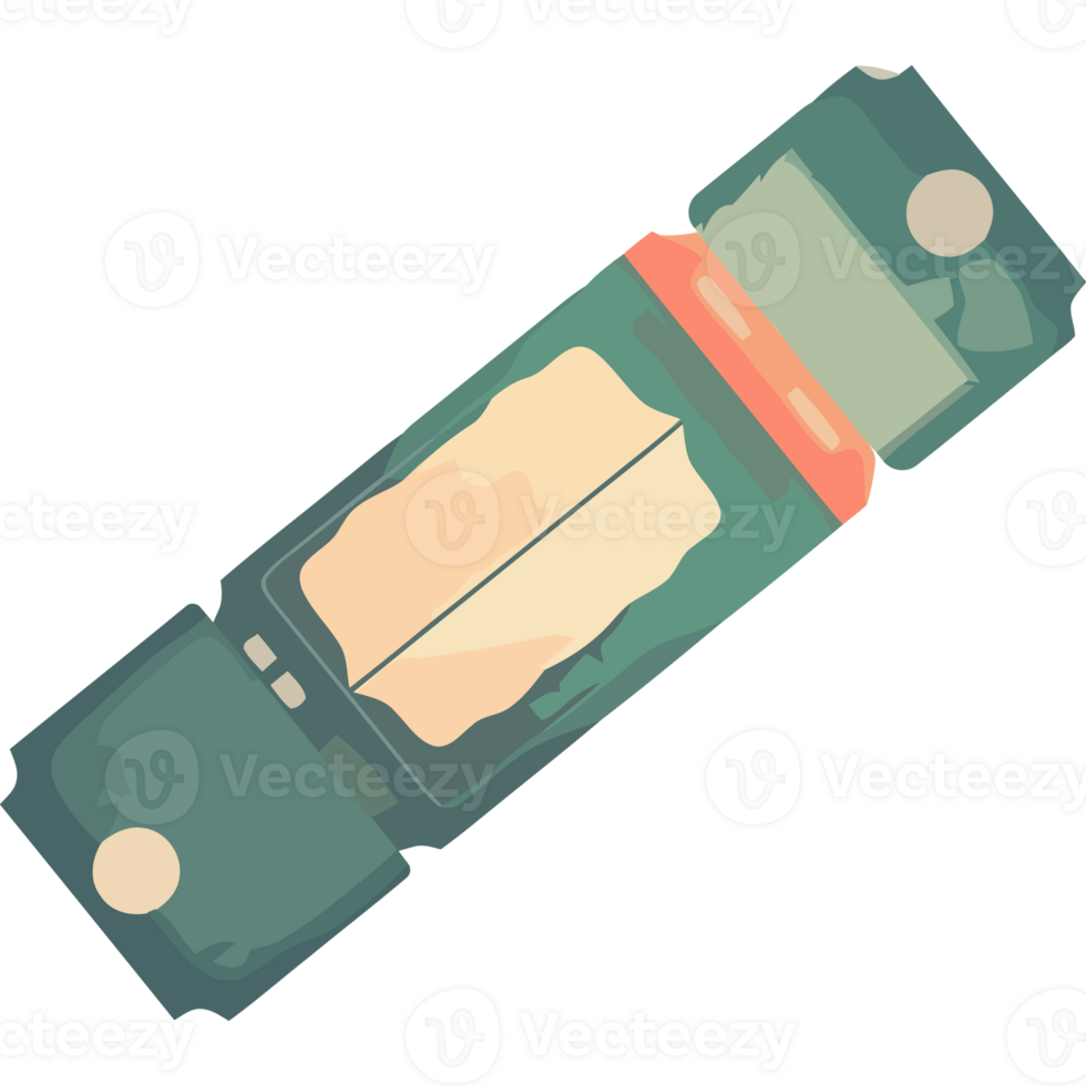 A battery with a small light on it png