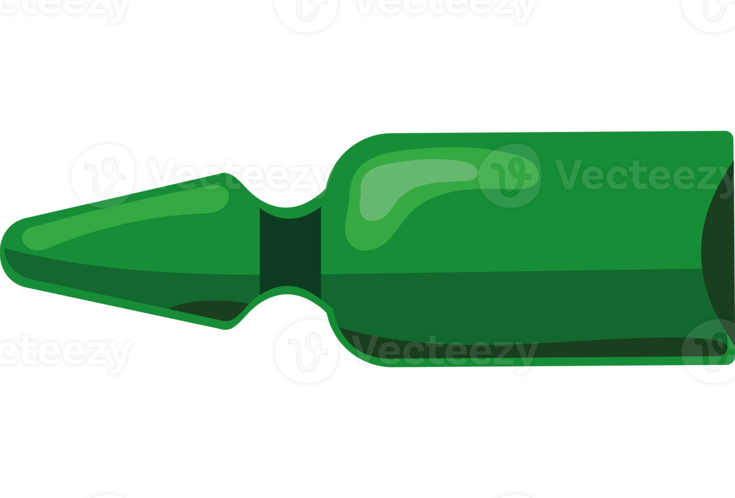 A green bottle with a green cap png