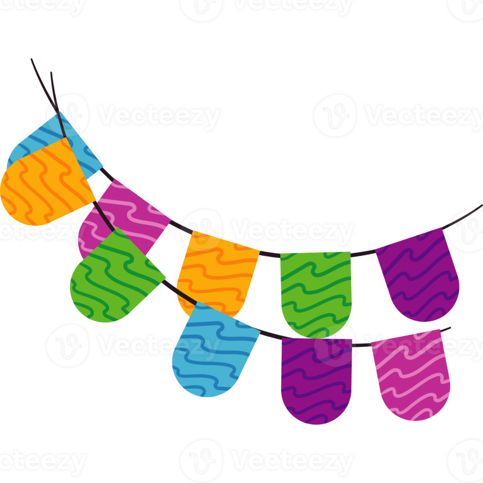 A colorful banner with many different colors png