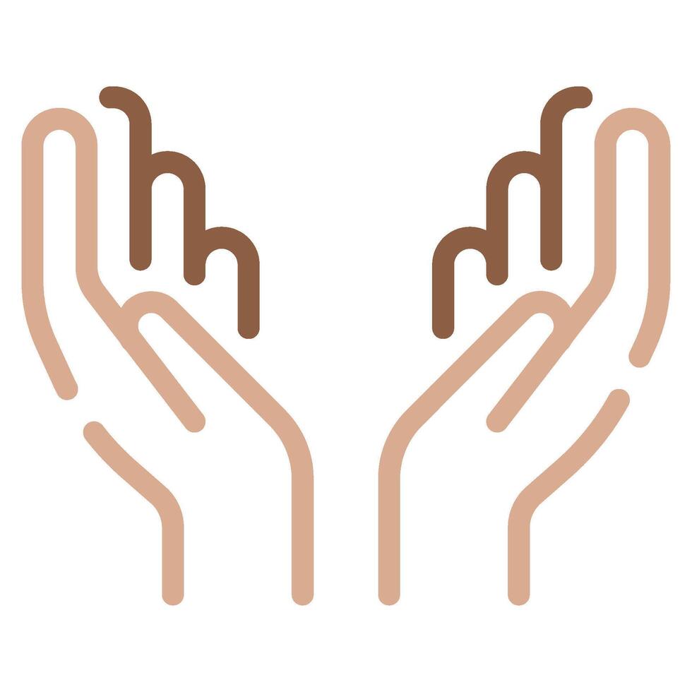 Prayer hands icon for web, app, infographic, etc vector