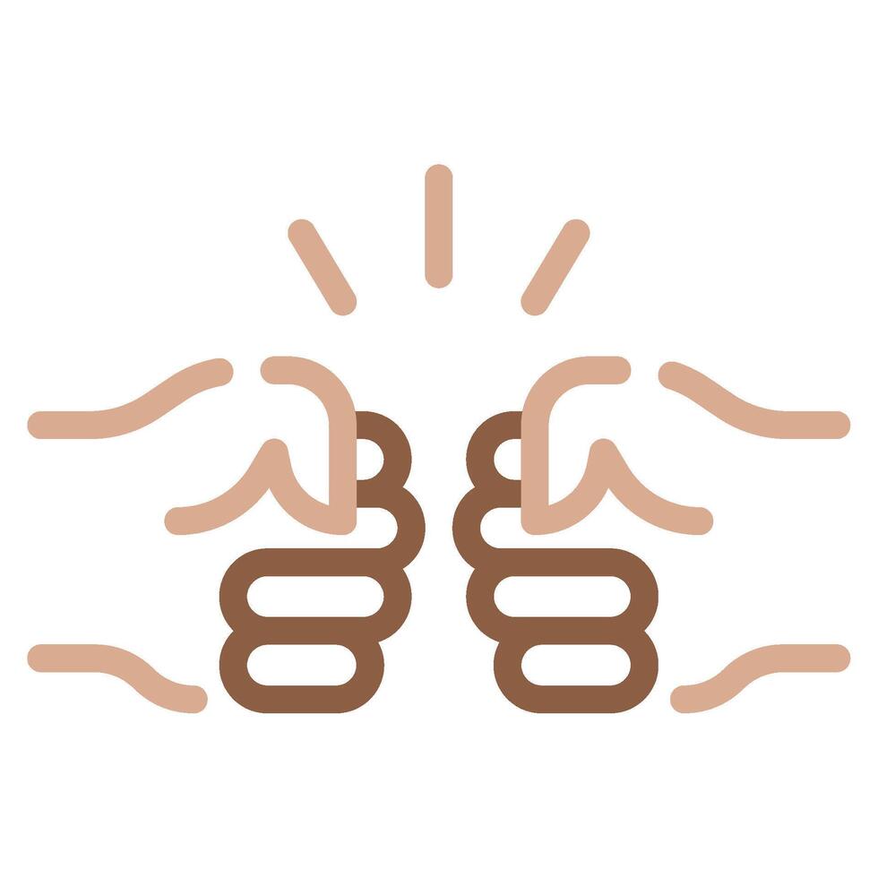 Fist bump icon for web, app, infographic, etc vector
