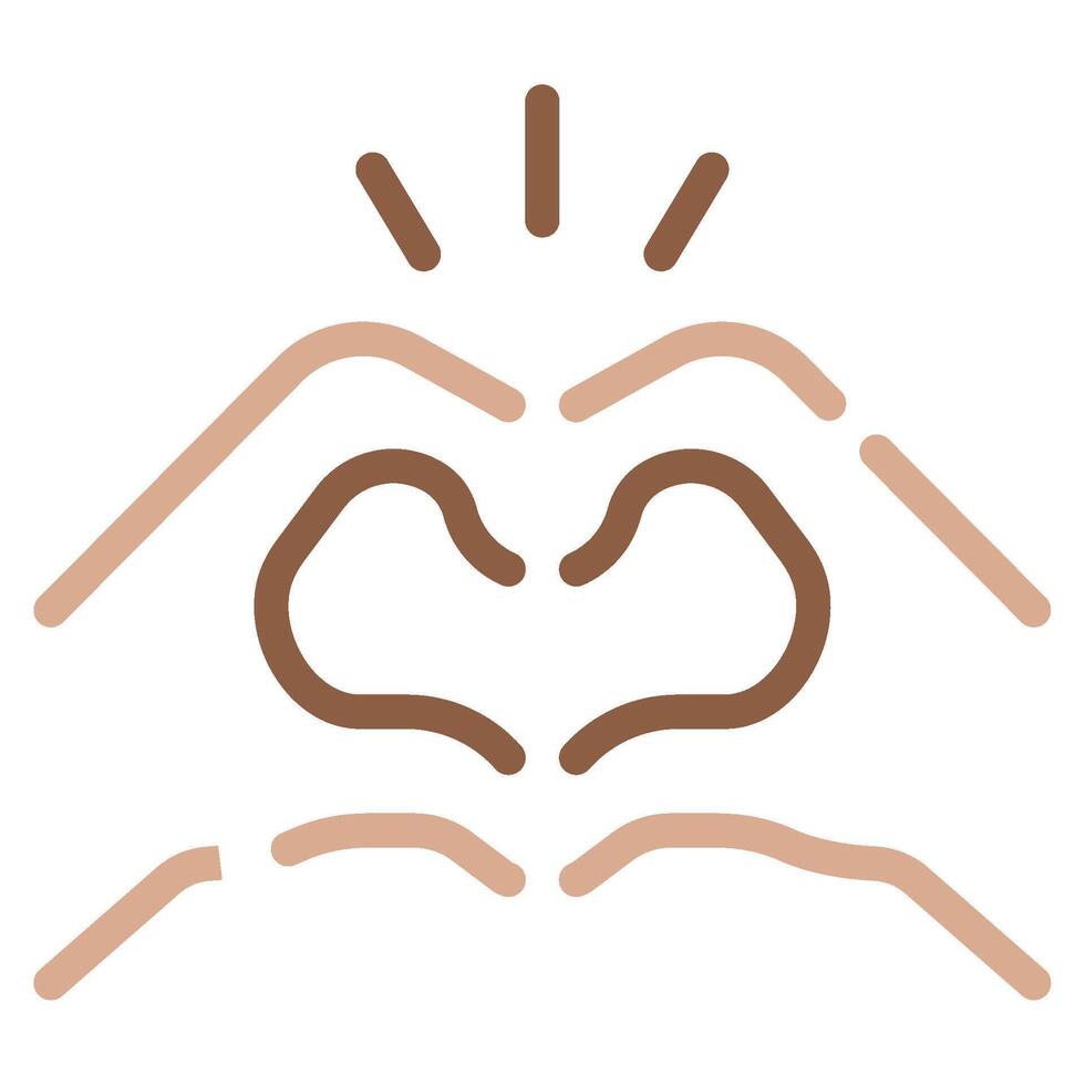 Hand heart icon for web, app, infographic, etc vector