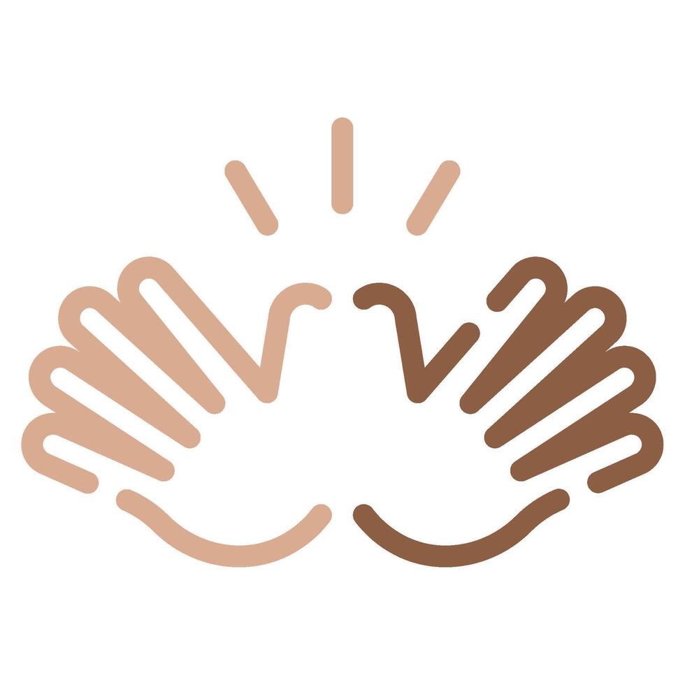 Jazz hands icon for web, app, infographic, etc vector