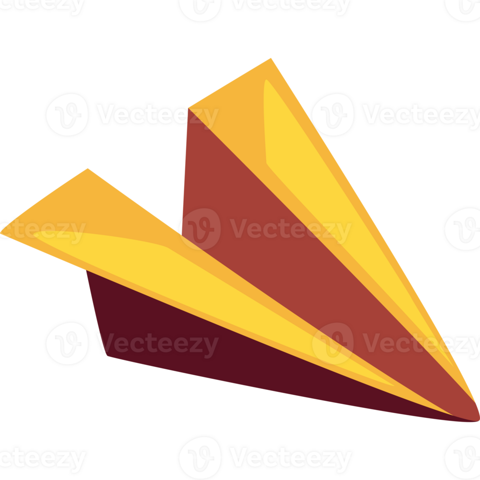 A paper airplane flying in the air png