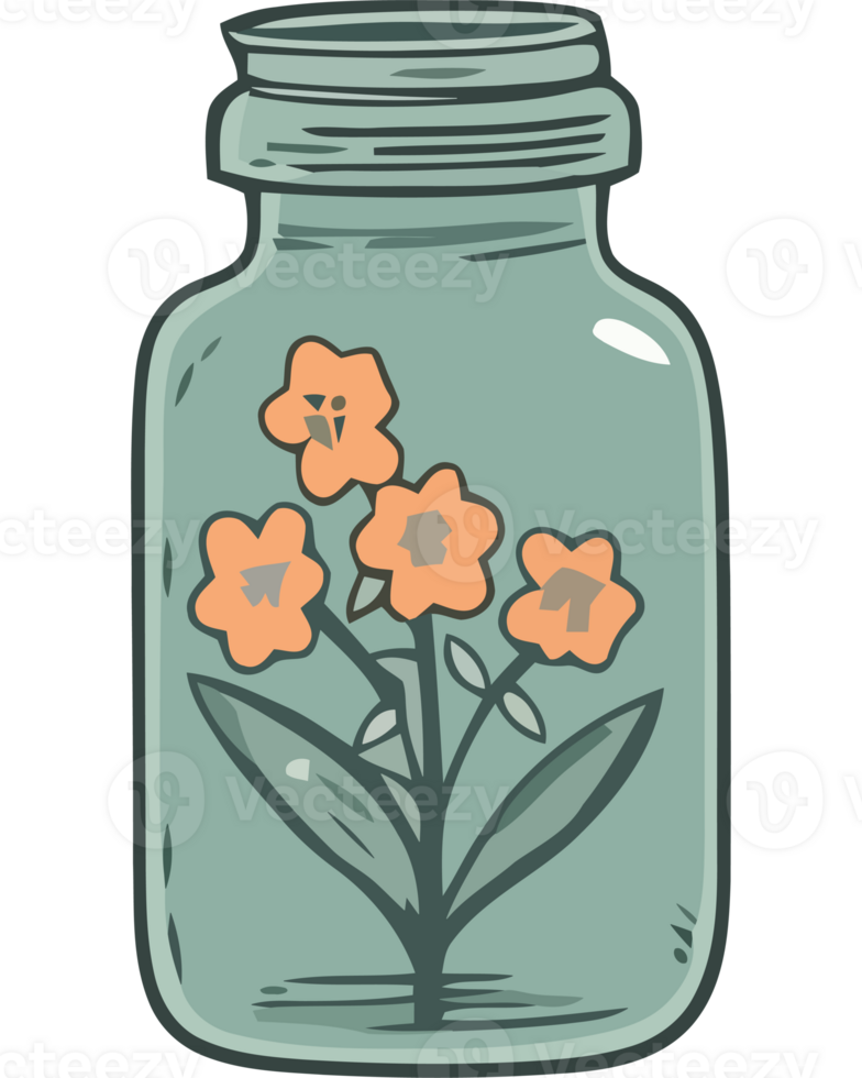 Flower jar clipart png