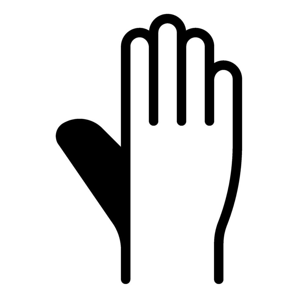Raised hand icon for web, app, infographic, etc vector