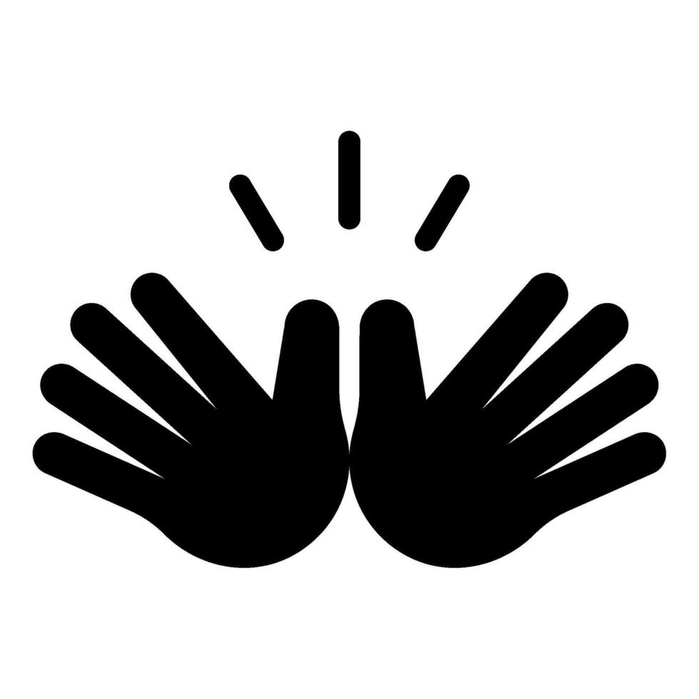 Jazz hands icon for web, app, infographic, etc vector