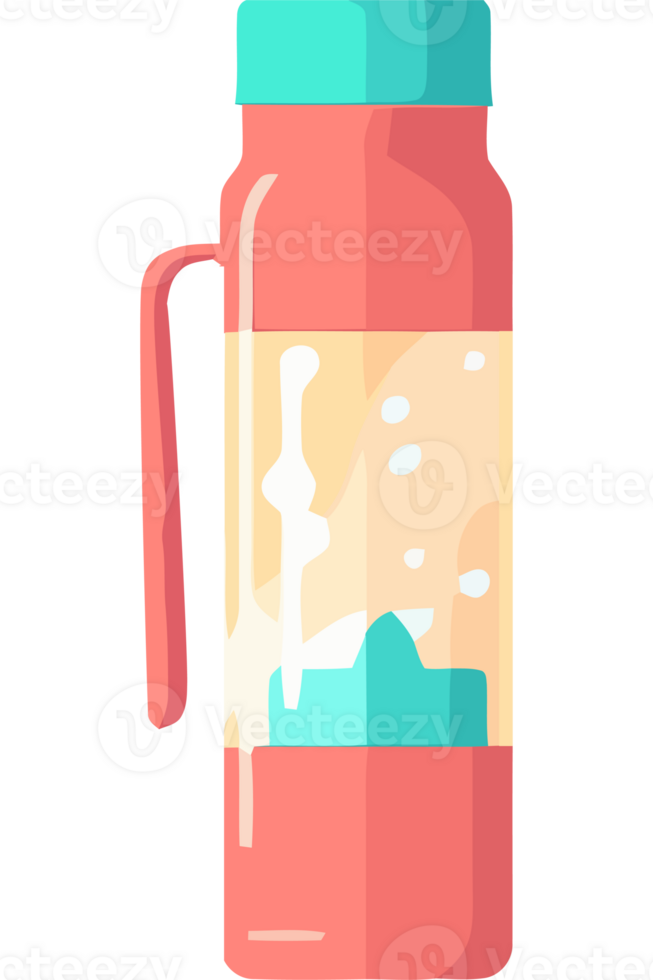 A blender bottle with a lid and a handle png