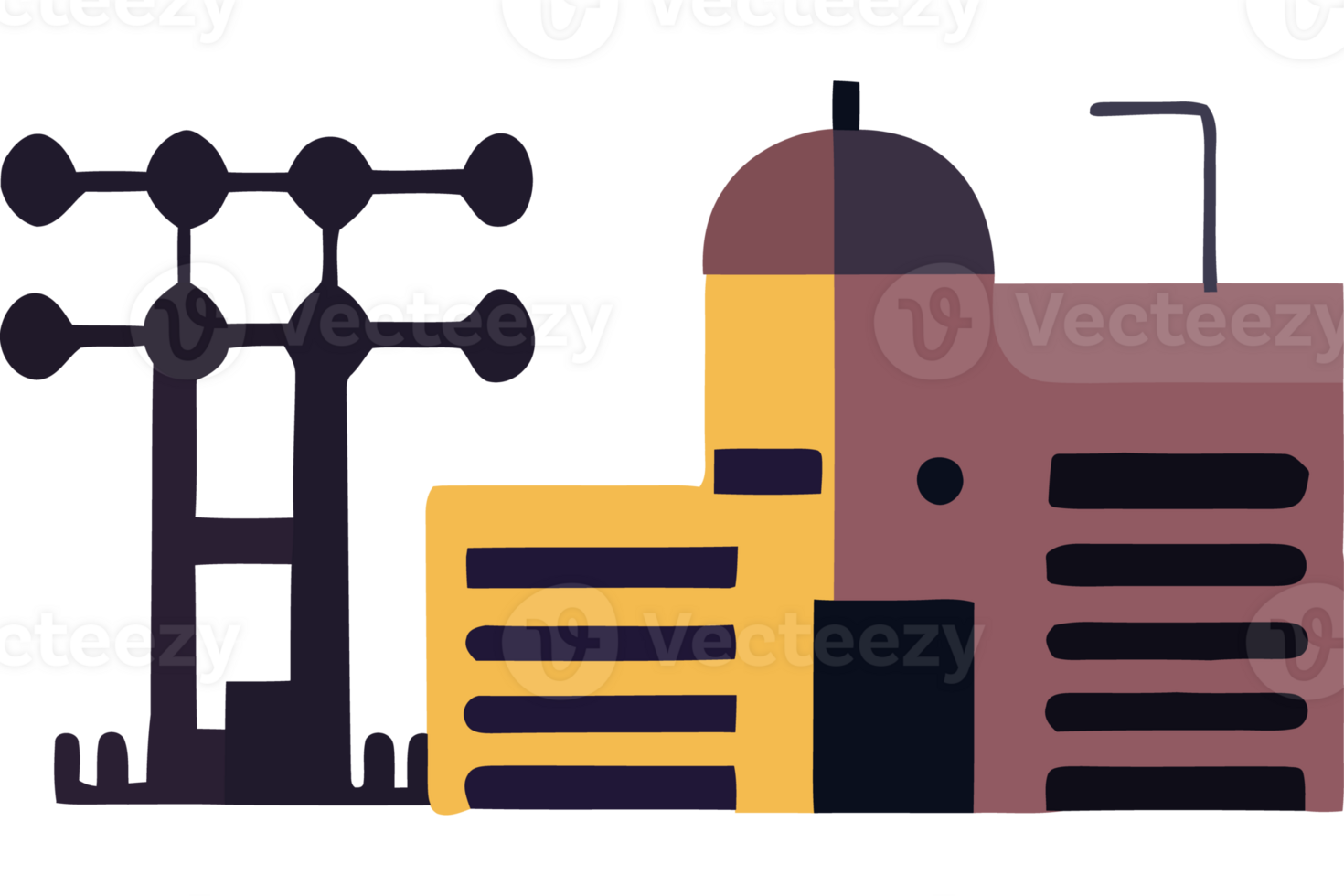 A building with a tower and a tower png