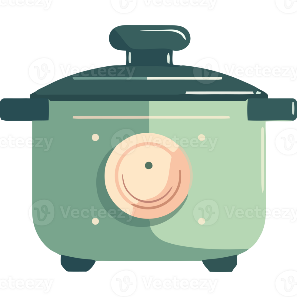 A green pot with a lid on it png