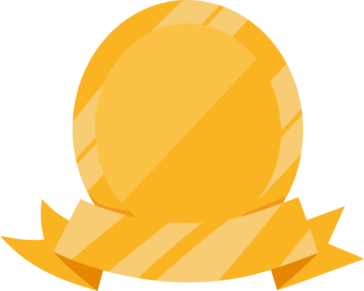 Golden egg with ribbon icon png