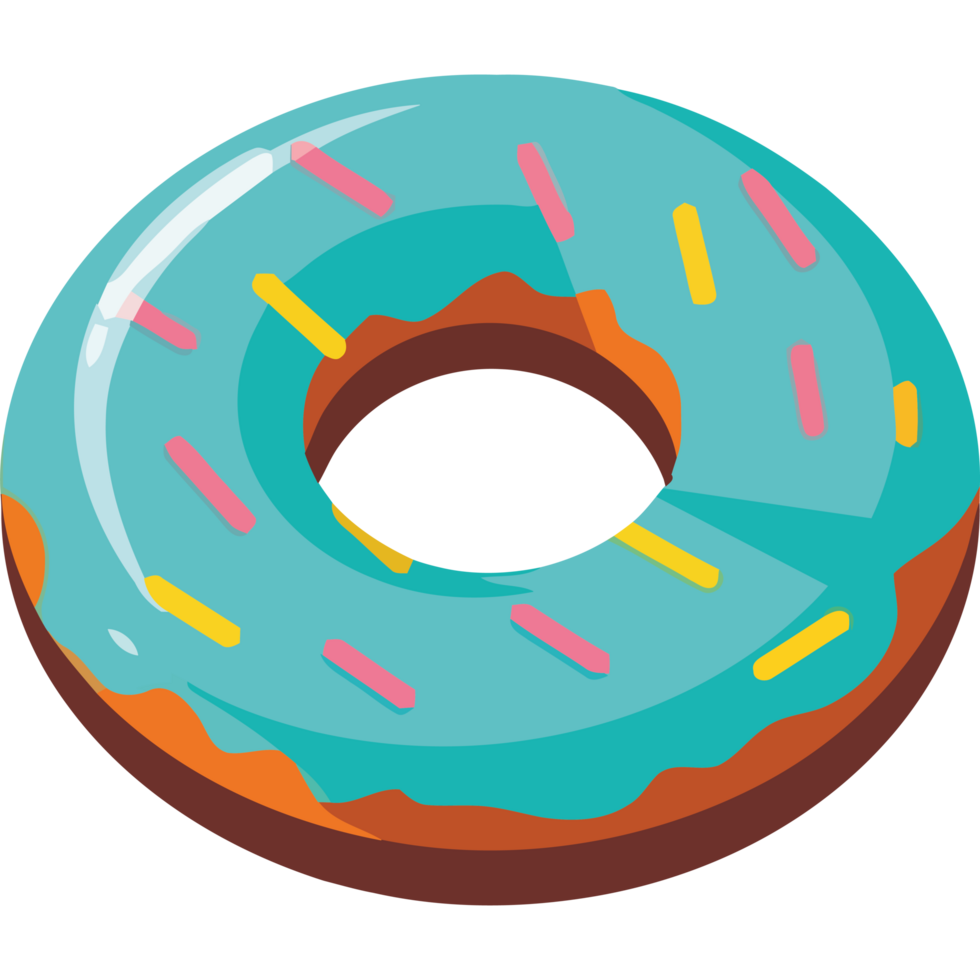A donut with sprinkles on it png