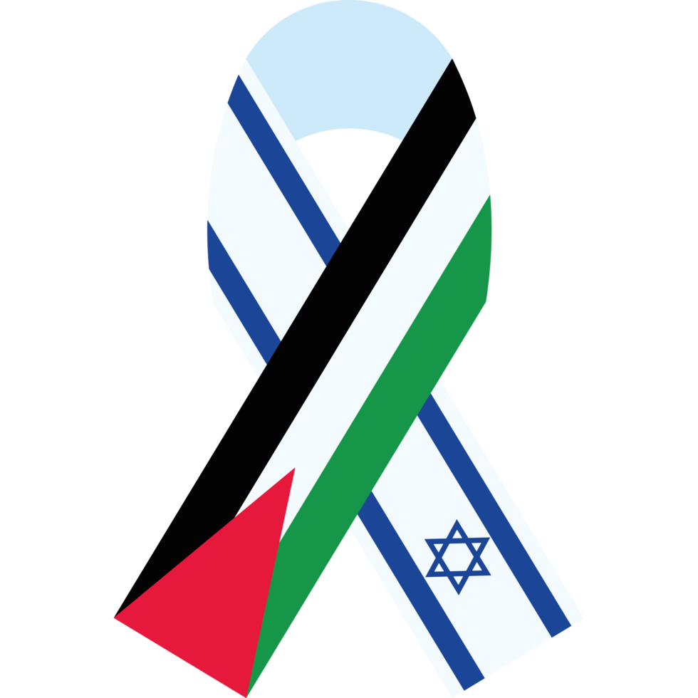 Israeli flag and israeli flag ribbon png