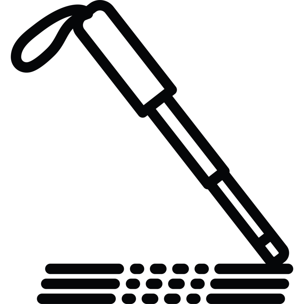 A black and white drawing of a pen on a table png