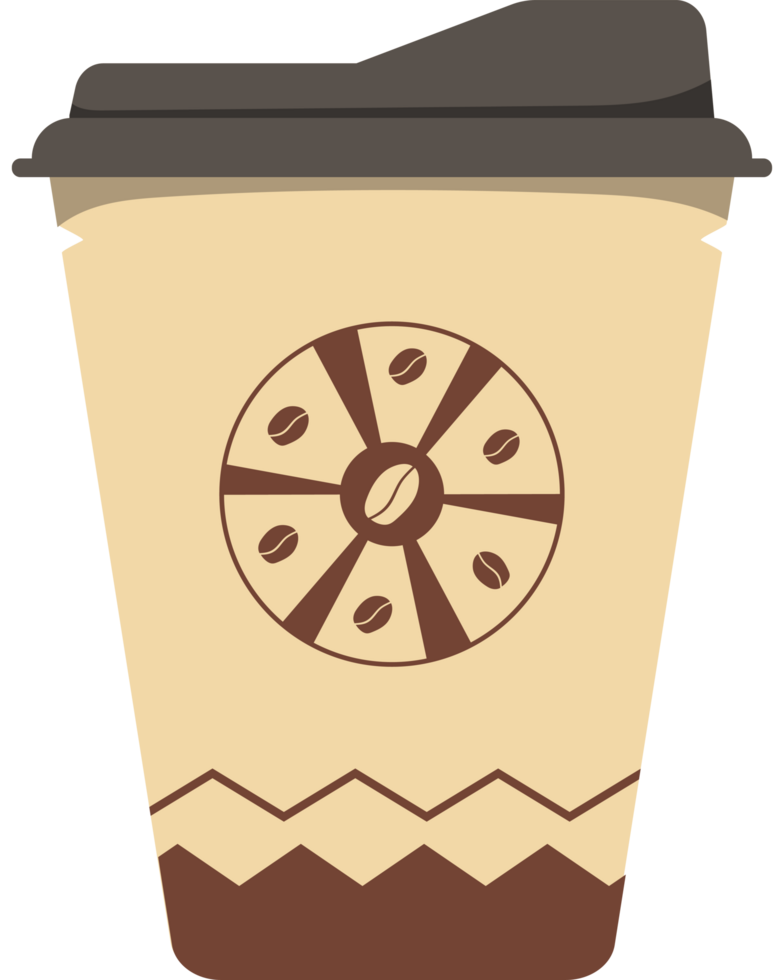 Coffee cup with lid and lid png