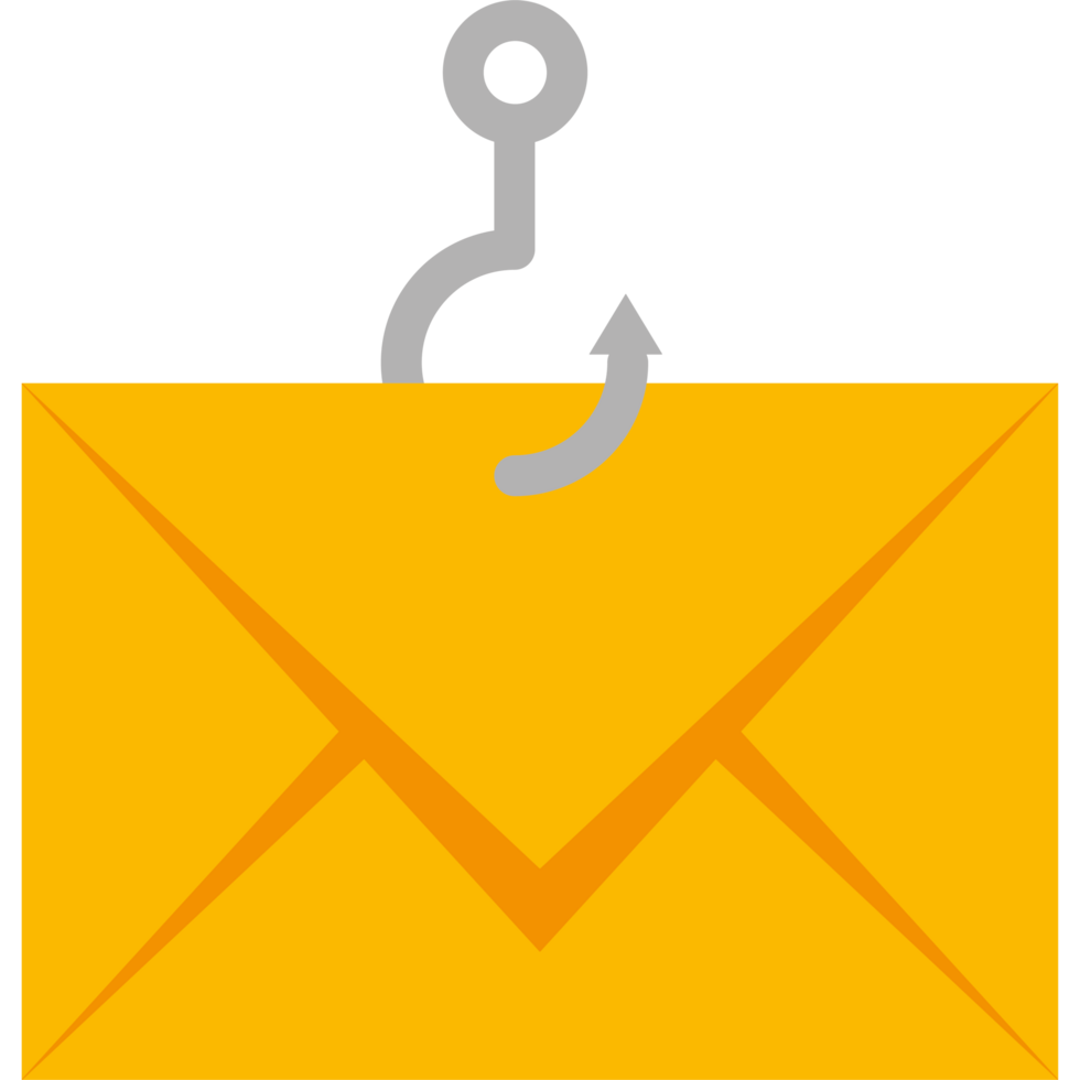 Email with hook icon png