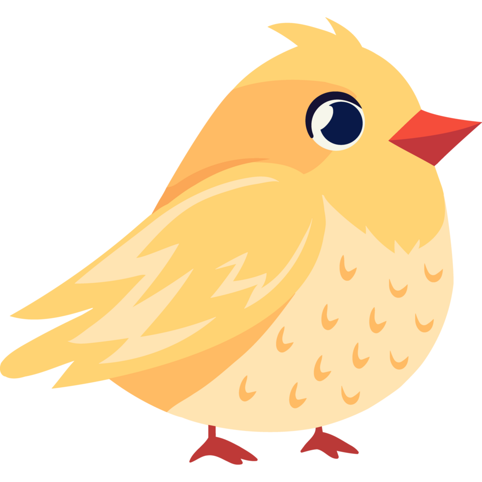 A cartoon bird with a big beak png