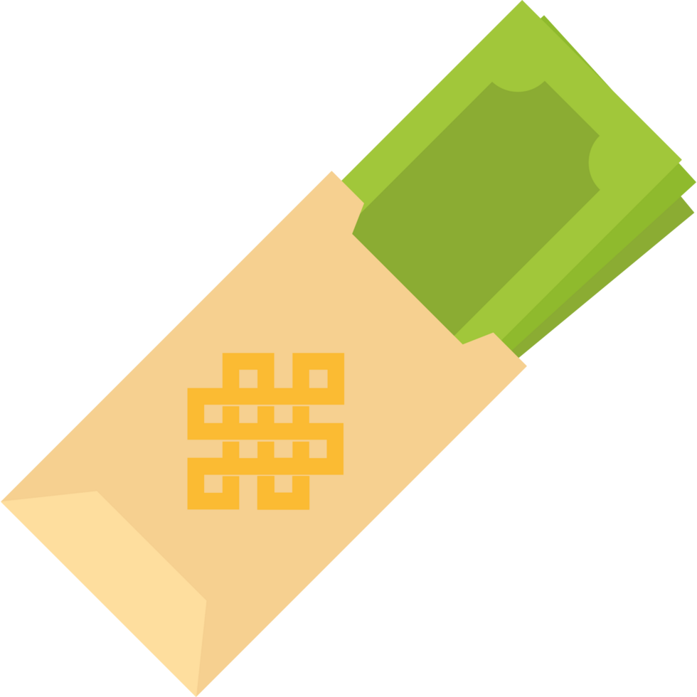 Money in a bag icon png