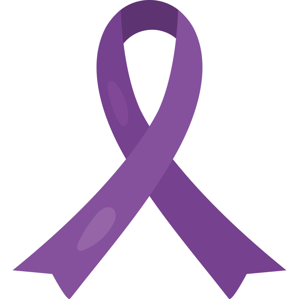 Purple ribbon icon png