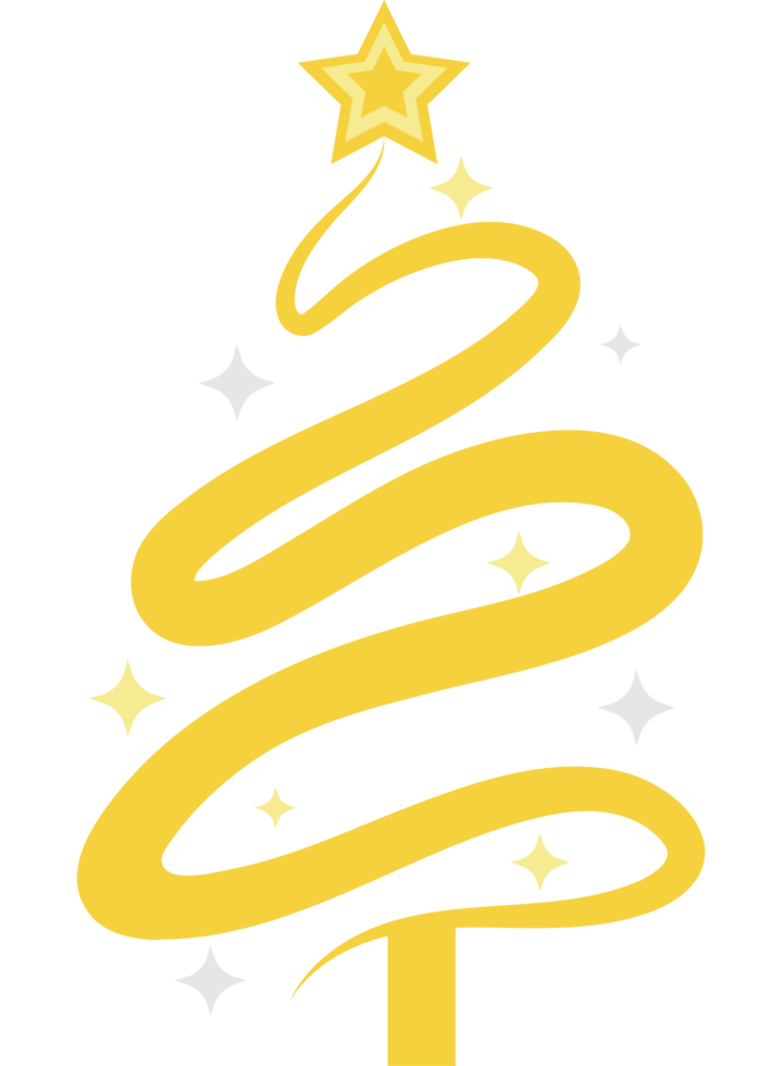 A christmas tree with a star on it png