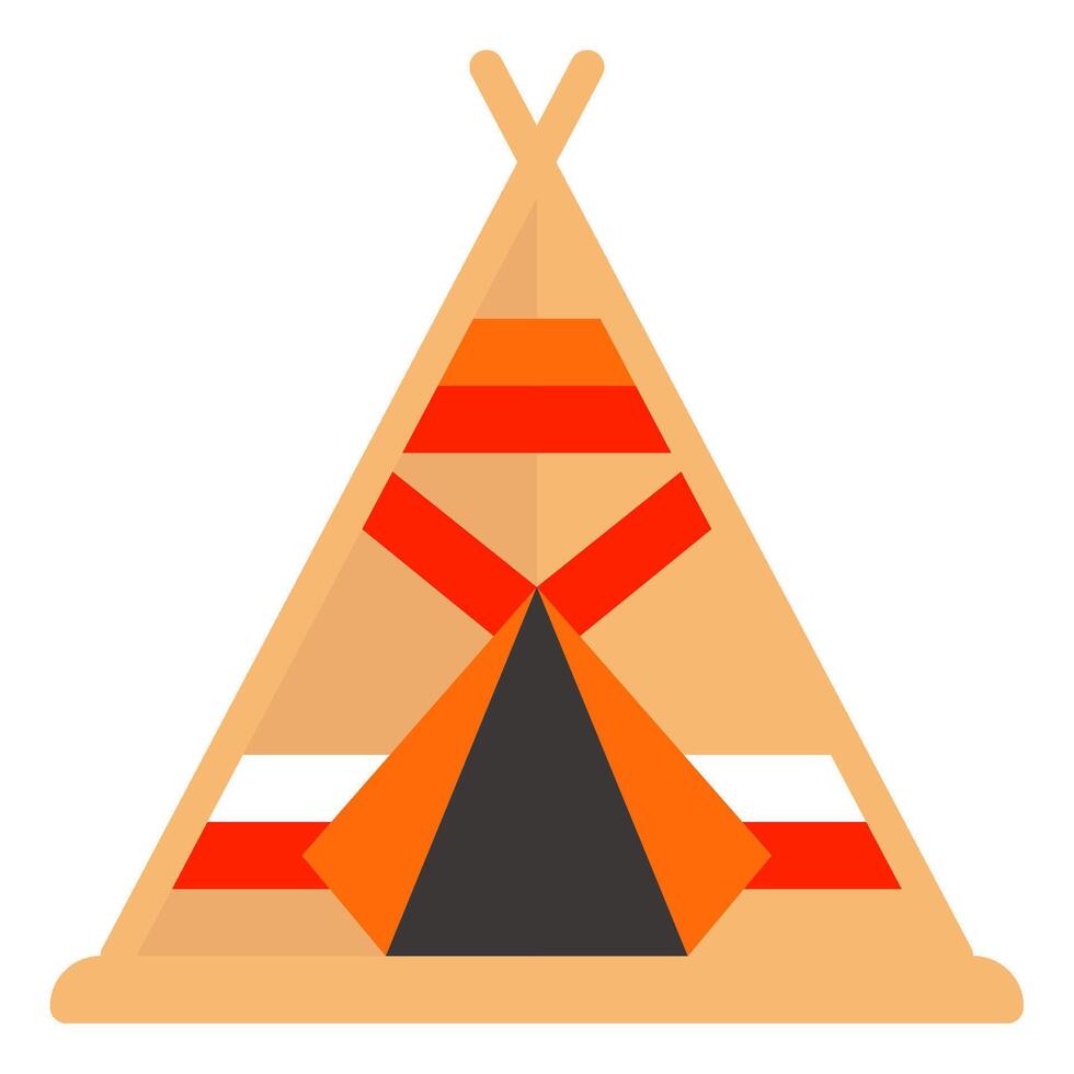 Teepee icon for web, app, infographic, etc vector