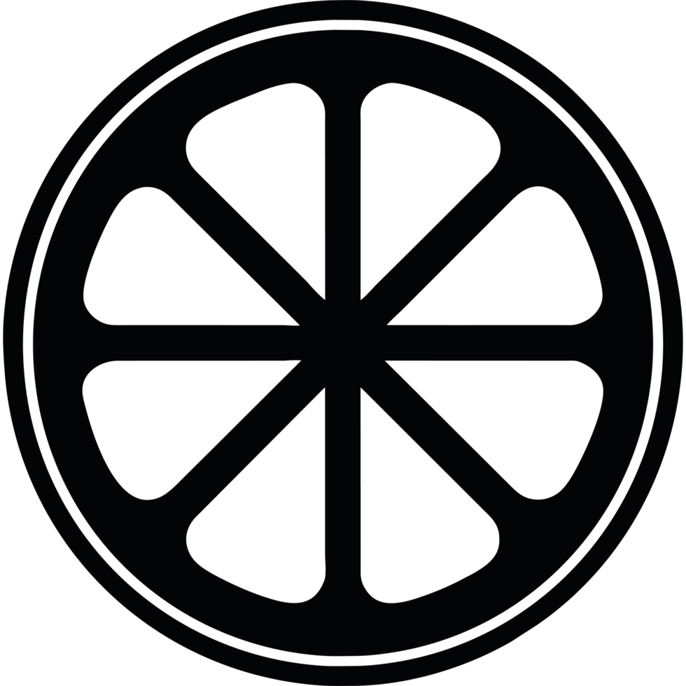 A black and white image of a wheel png