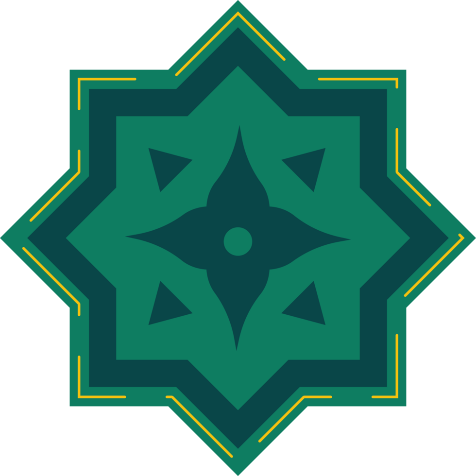 The logo for the green and yellow star png