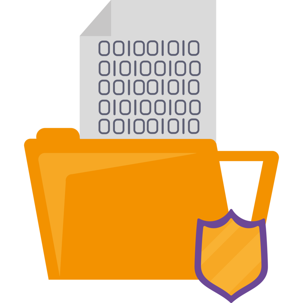 File folder with a shield and a file png