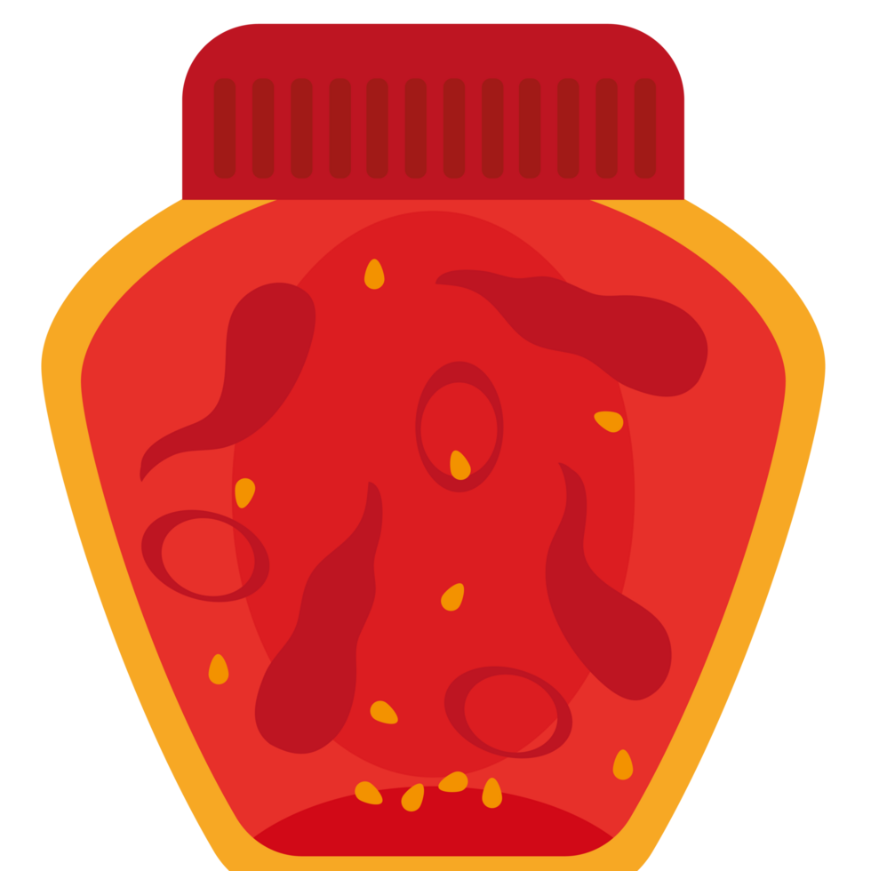 A jar of pickles with a lid on it png