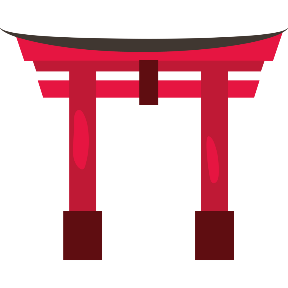 Japanese tori gate png