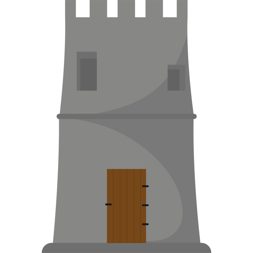 A castle with a door and a window png