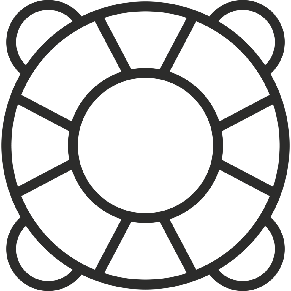 A black and white icon of a circle png