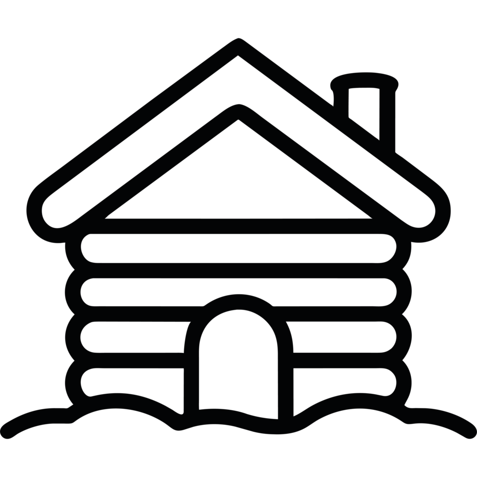Log cabin icon png