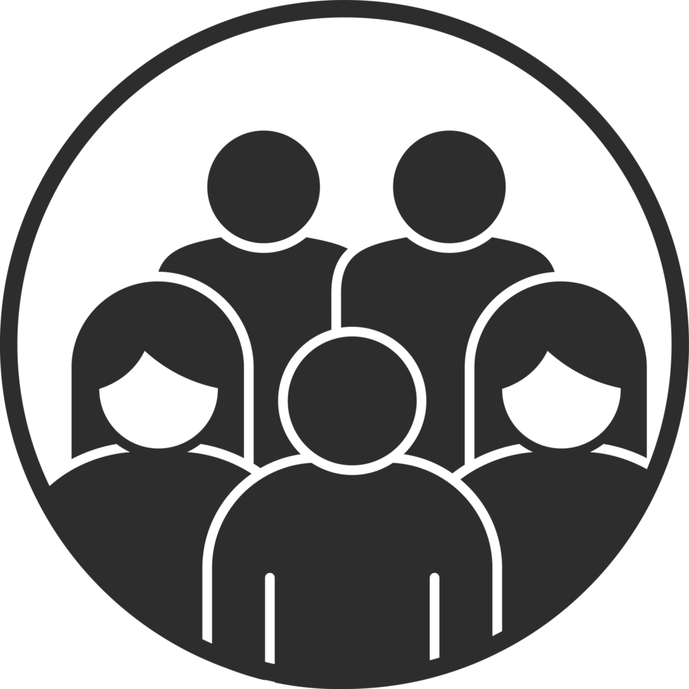 A circle with people in it png