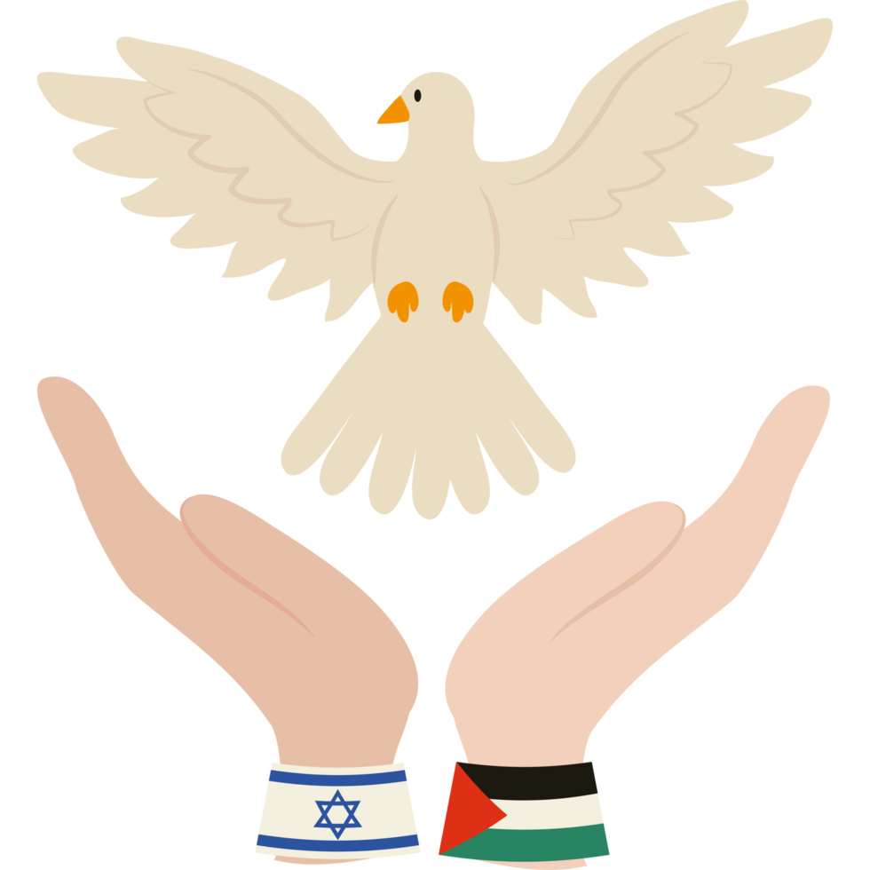 Israeli dove and israeli flag png