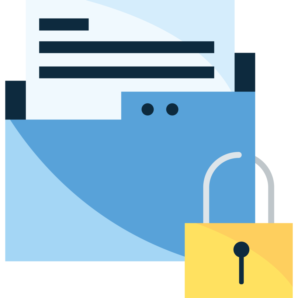 File folder with padlock png