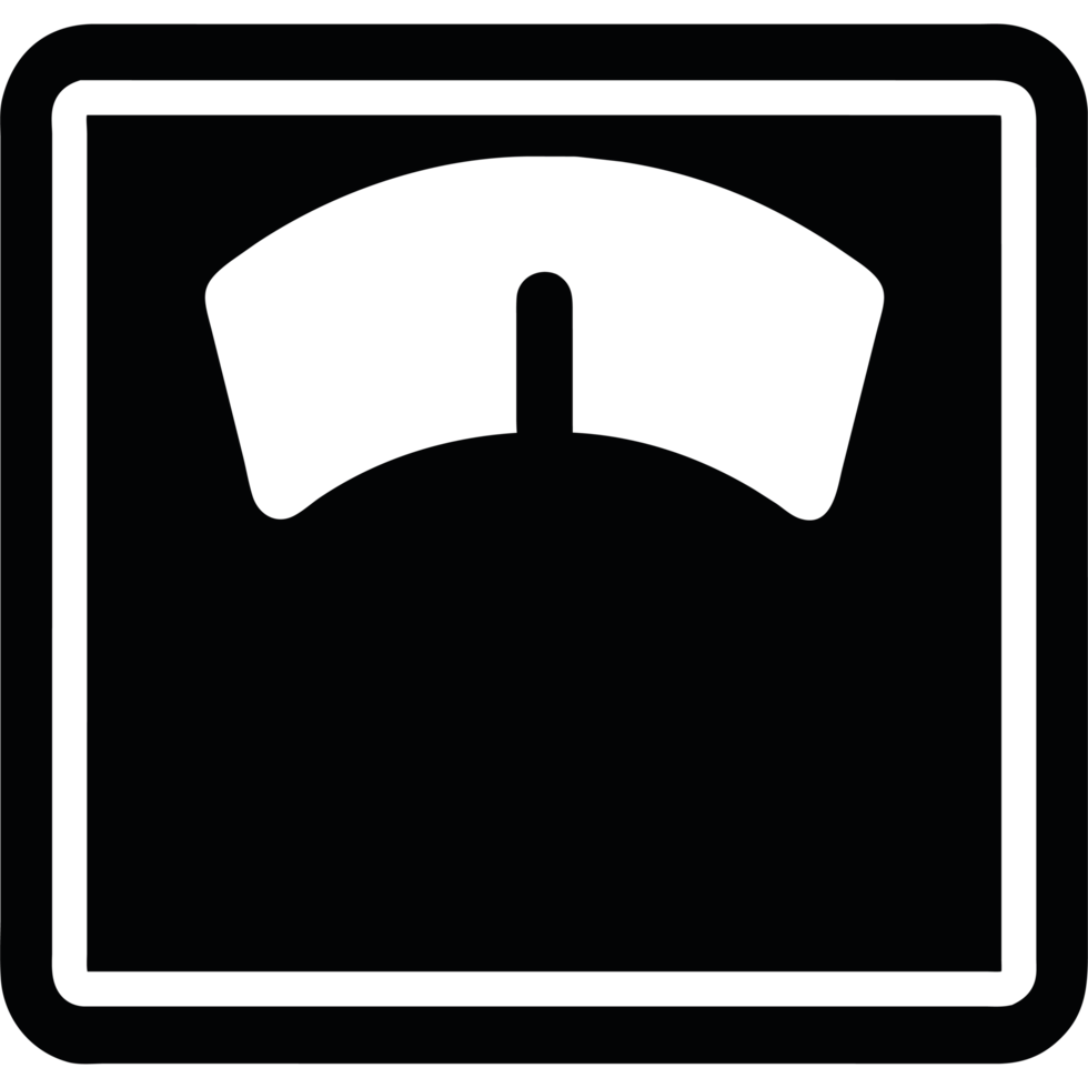 A black and white image of a scale png