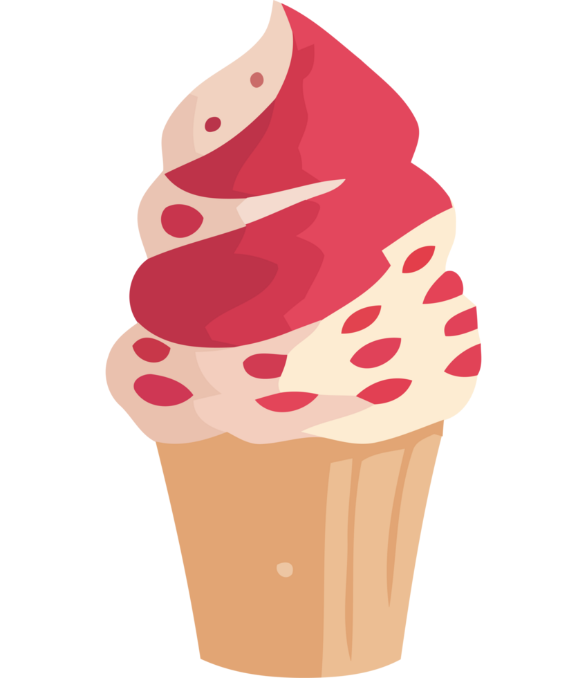 Ice cream cupcake transparent png