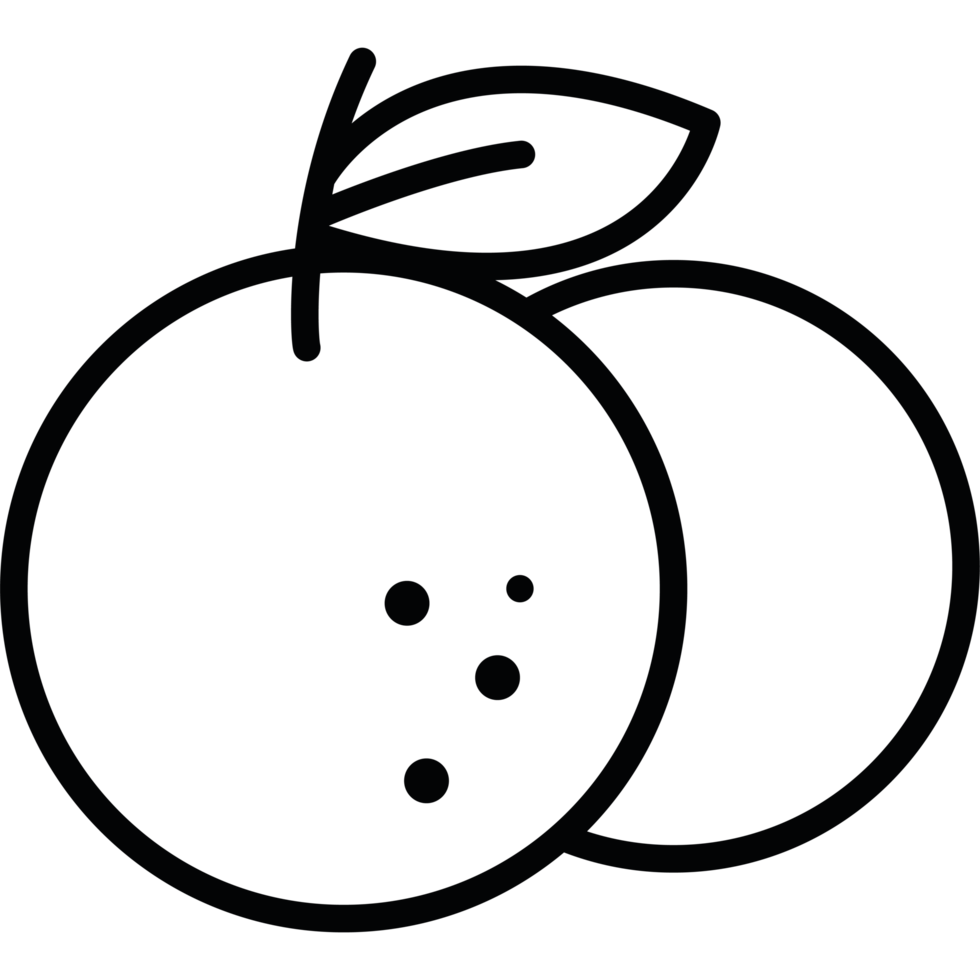 A black and white image of an apple png