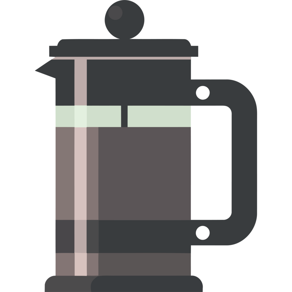 A coffee maker with a black lid png